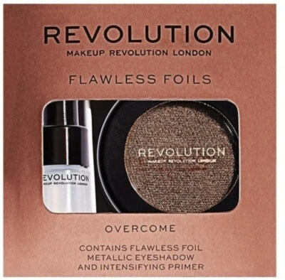 Makeup Revolution Flawless Foils Metallic Eyeshadow & Primer (Overcome)