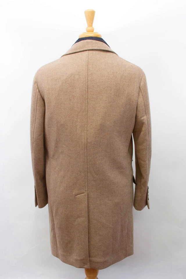 NWT$5995 Brunello Cucinelli Men VirginWool Overcoat W/Denim Underlay Detail A221 - Image 4 of 4