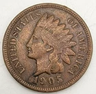 1905 Indian Head Cent VF/XF You Grade it! IHC Penny EF Free Ship!