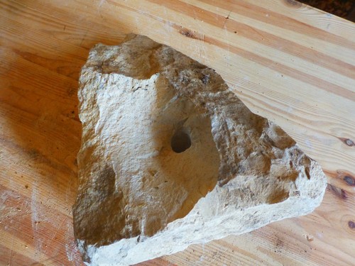 Quellstein Brunnenstein mit Loch für Quellsteinbrunnen Naturstein Nr. 96 Unikat - Bild 6 von 12