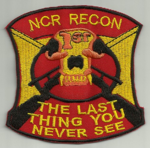 First Recon 1 St Flag Cosplay Fallout Patch Sign Ncr Vegas Boone Ebay