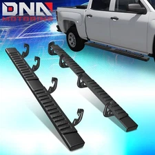 For 2007-2019 Sierra Silverado Crew Cab 6"Side Step Nerf Bar Running Board Black