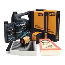 CARIPAR Filterset + 6L WOLF 0W-30 MS-BFE f&uuml;r MERCEDES W176 W246 X156 M270