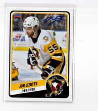 JON LIZOTTE autographed SIGNED '22/23 WILKES-BARRE SCRANTON PENGUINS team card