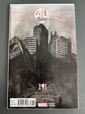 AGE OF ULTRON #10 (2013) Rock-He Kim 1:25 Variant | 1st Angela Cameo VF+   