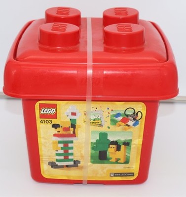 4103 Lego Creator Basic Set Fun With Bricks 200 Pieces Red Bucket NEW 