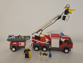 LEGO CITY: Fire Truck (60002), Fire Truck (7239) and Motor Cycle ( 60000)