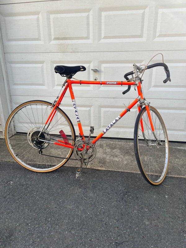 Vintage Atala/Campagnolo Men's racing bike, orange 26"