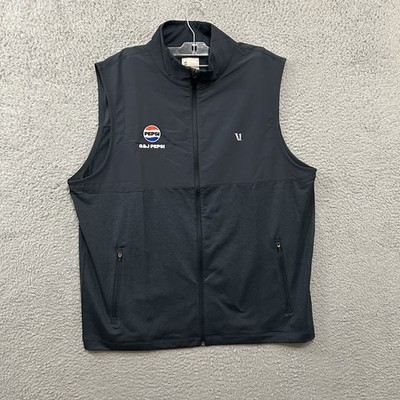 Vuori Vest Mens Extra Large Blue Sunday Element Performance Full Zip V286 Logo