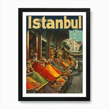 Aihrgdesign A Mid Century Modern Tr Framed Wall Art Poster Canvas Print Picture