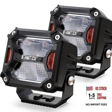 3 Inch LED Pods 70W 7000LM Spot Flood Combo 3" Driving Light No DT Wiring 