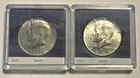 Lot Of 2 Circulated 1968-D Kennedy Half dollars -40% silver