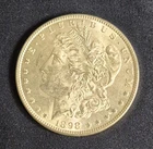 1898 Morgan Silver Dollar No Mint Mark Fine Condition Philadelphia Mint