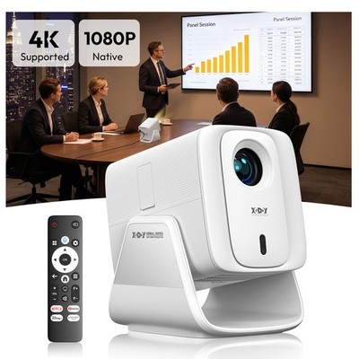 XGODY 4K Smart Beamer Whale OS Projektor Android 14.0 Heimkino WIFI Bluetooth