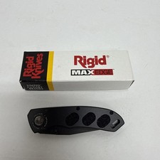 Rigid Max Edge RG0829MX Made in USA Black on Black Liner Lock Folder NIB