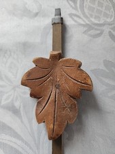 Ancien Balancier pour horloge pendule coucou feuille de vigne  Long 15 cm