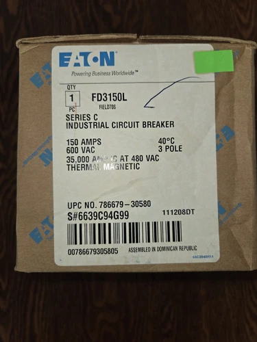NEW FD3150L - Eaton - Molded Case Circuit Breaker