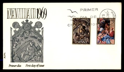 Mayfairstamps Spain FDC 1969 Christmas Religious Scenes First Day Cover aax_0539