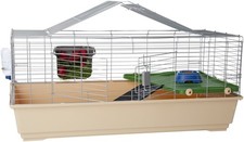 Amazon Basics Top Access Small Animal Habitat for Rabbit, Guinea Pig, Ferret ...