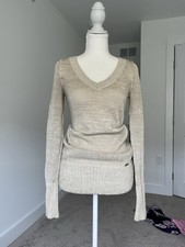 VINTAGE Y2k Gold GUESS Sweater Dress Women's