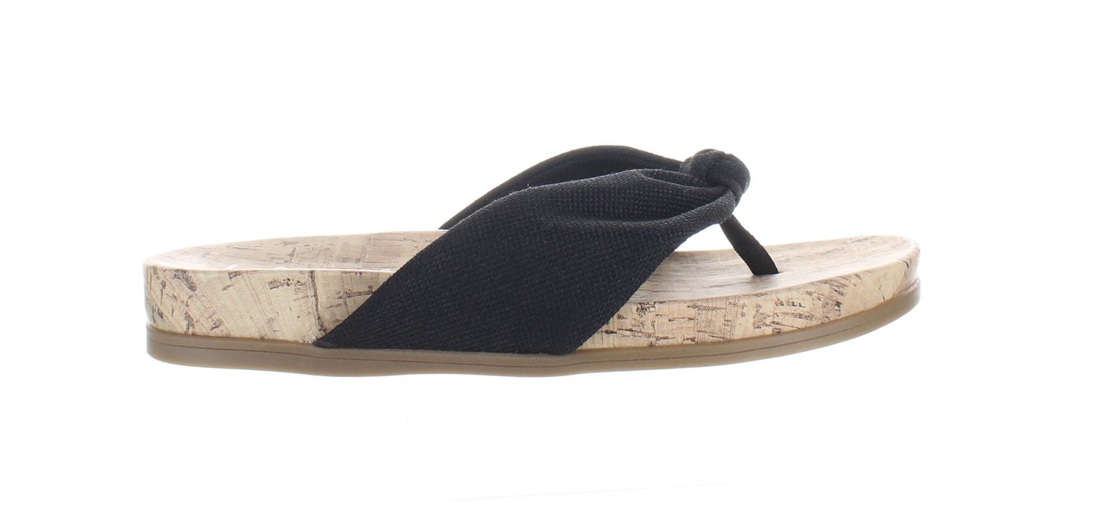 LifeStride Womens Happy Black T-Strap Sandals Size 8 (Wide)