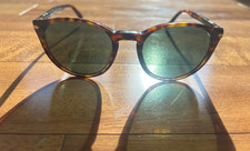Persol PO3152S Unisex Sunglasses - Havana/Green Made in Italy Vintage Classic