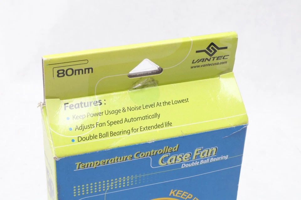 Vantec ThermoFlow TF8025 8CM Case Fan 80mm Computer PC - Image 2 of 4