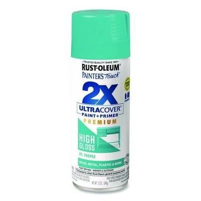 Rust-Oleum 2X Ultra Cover Spray Paint, High Gloss St. Tropez, 12 oz Aerosol Can