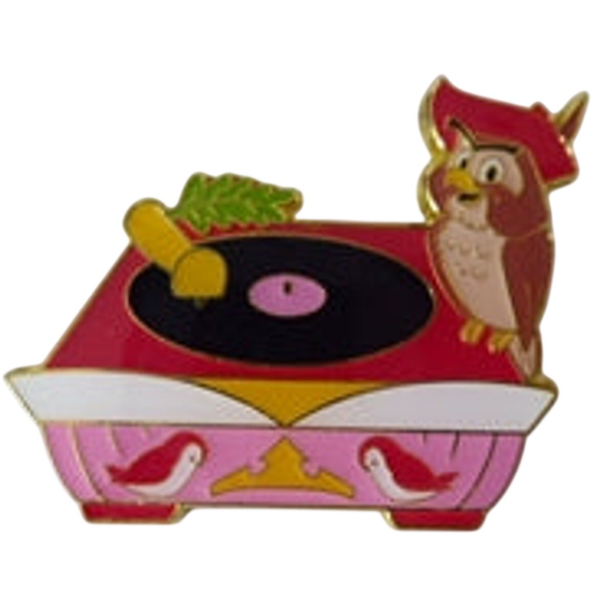 Pin Disney Coleccionable 156024 Loungefly Buho Lado Escudero Reproductor