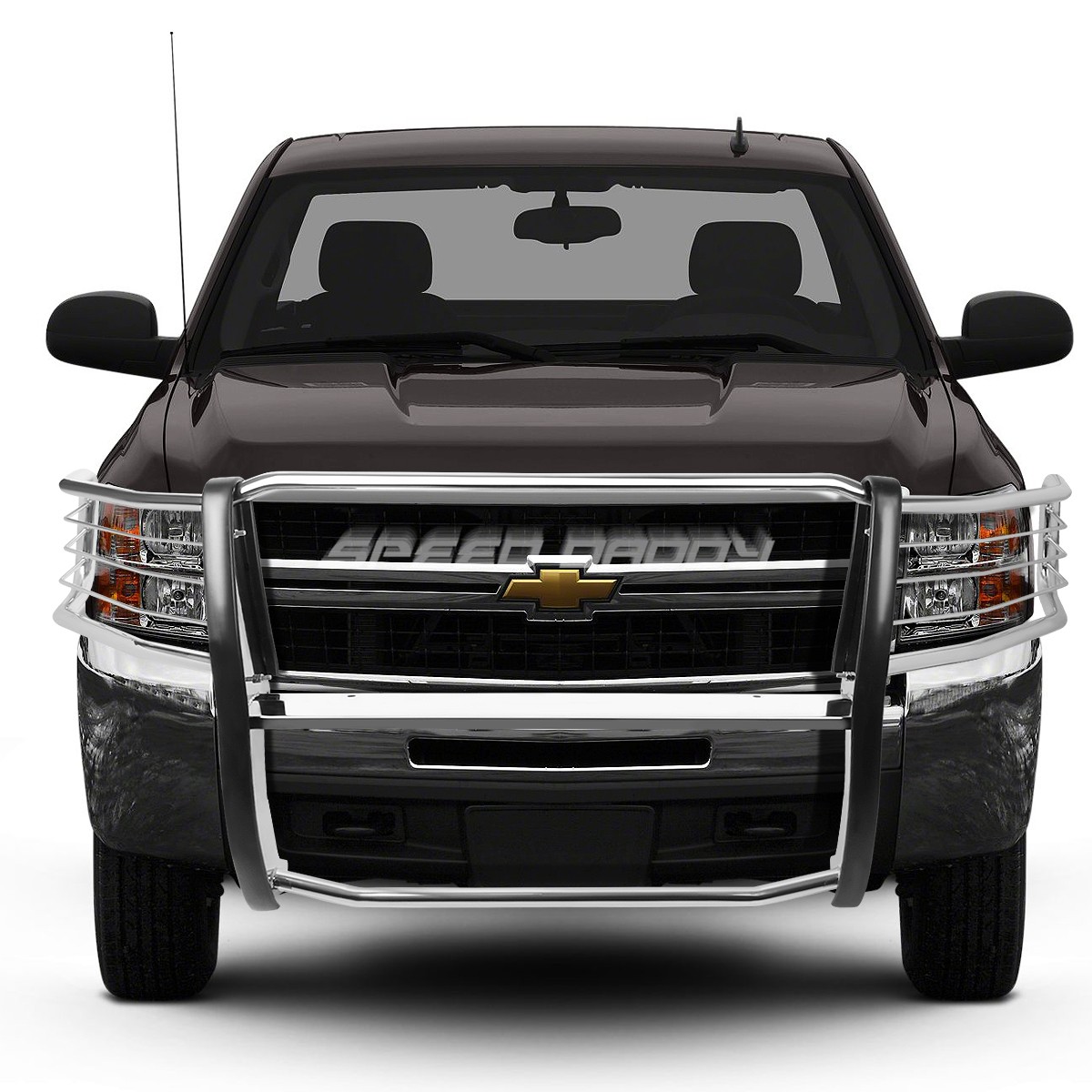 Chrome Front Bumper Guard For 2007-2013 Chevy Silverado 2500/3500 HD – Tough Stainless Steel Grille Protection
