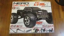 ARRMA BIG ROCK NERO BLX 6S OPEN BOX WITH UPGRADES DIFF BRAIN STAINLESS ANODIZED