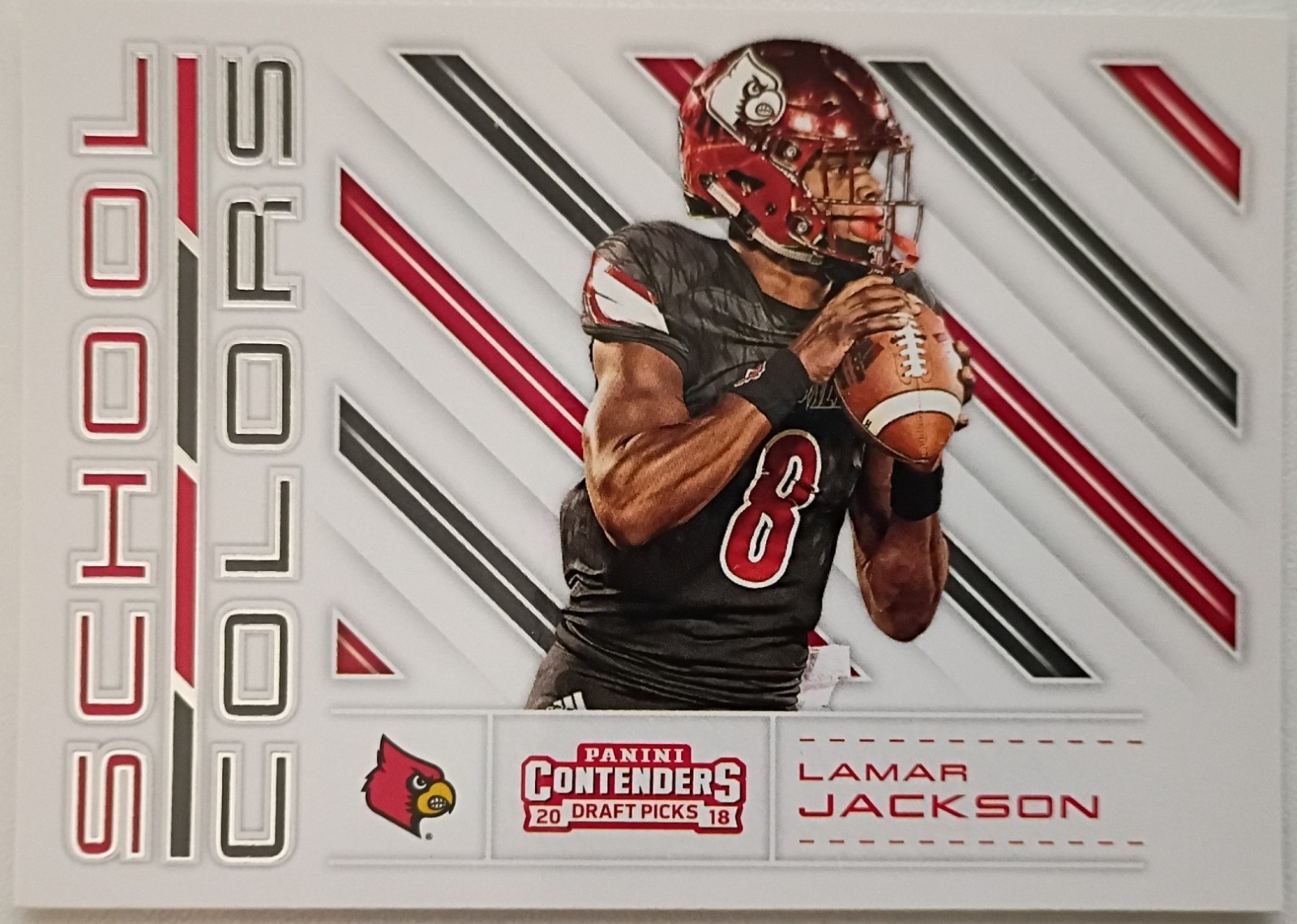 2018 Panini Contenders Draft Picks School Colors Rookie Lamar Jackson RC