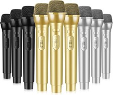Sanwuta 9 Pcs Fake Microphone, Prop Microphone Bulk, Plastic Realistic Prop M...
