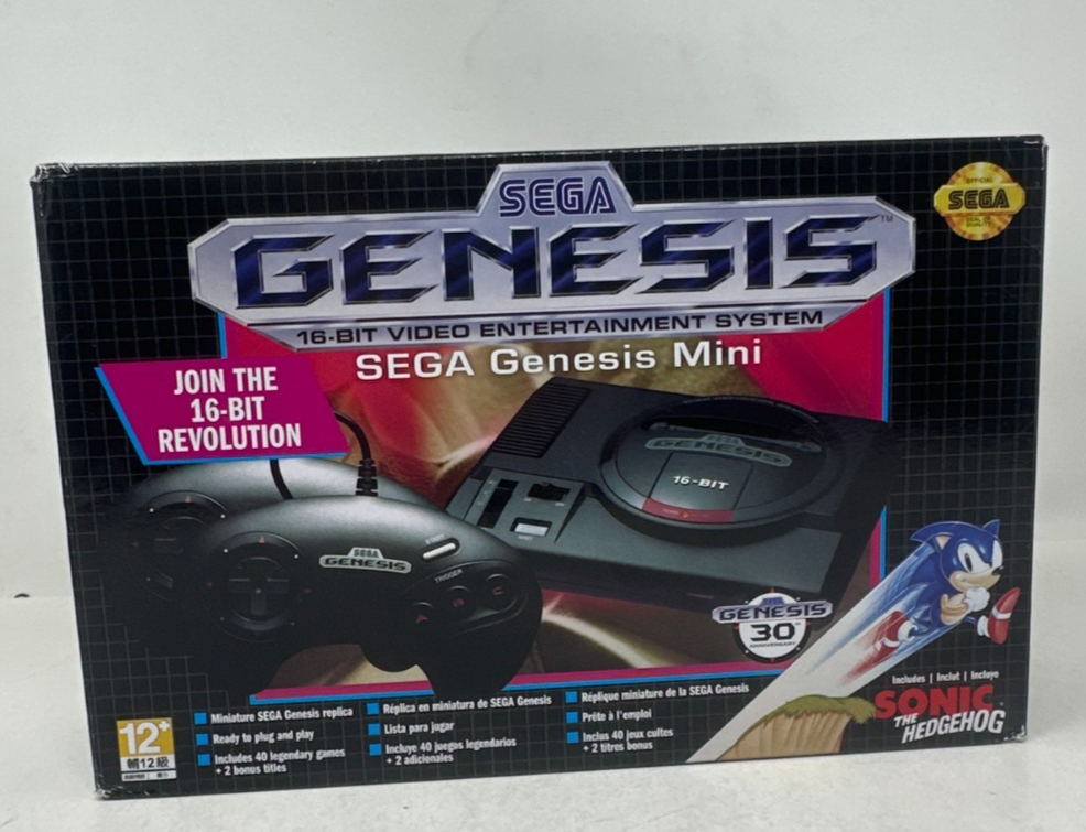Sega Genesis Classic Mini Console Black Asia Packaging Brand New