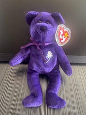 Ty Beanie Baby PRINCESS The Diana Bear 1997 Canada Tag PE Pellets MWMT