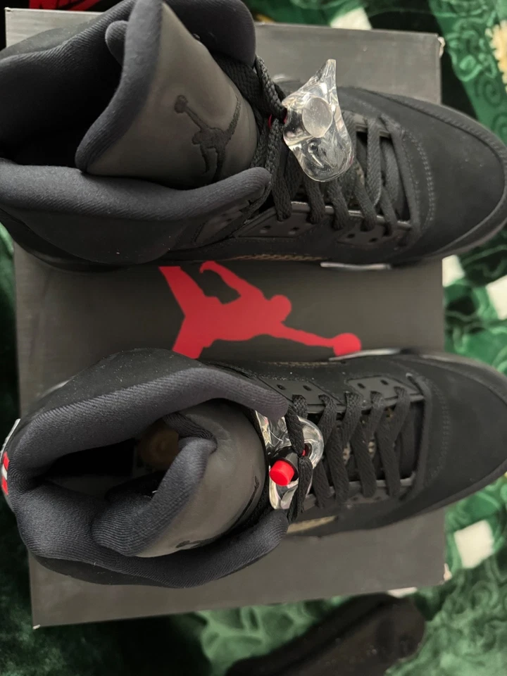 Размер 10,5 - Paris Saint-Germain x Air Jordan 5 ретро черный - Изображение 4 из 4