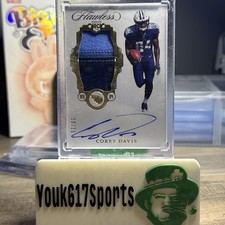 2017 Panini Flawless Rookie Ruby #’d/25 Corey Davis #RP-CD Patch Auto