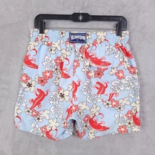 Vilebrequin Floral Lizard Beach Board Shorts Swim Trunks Bathing Suit Size L