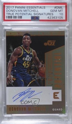2017-18 Panini Essentials 4/49 Donovan Mitchell #TP-DML Rookie Auto RC 1j6