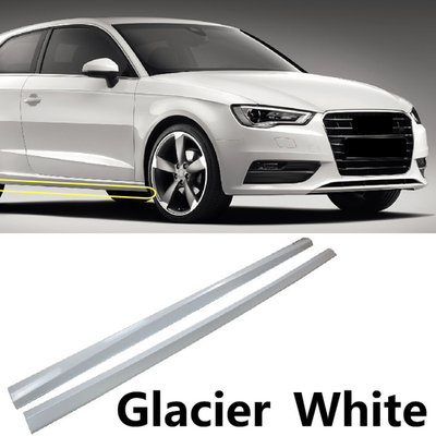 #ad Side Skirts Glacier White For 2013 2019 Audi A3 Sedan Door Bottom Extension Lip $209.99