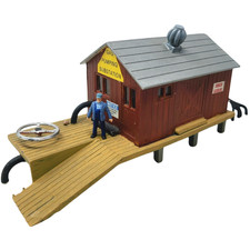 HO 1:87 Scale Gas Pumping Substation Custom building Built for train Layout