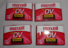 Lot of 4 Maxell Mini DV 60 min Cassettes New Sealed DVM60SE