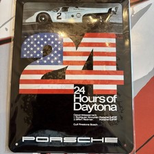 24 Hours Of Daytona Metal Sign Sign Porsche Museum