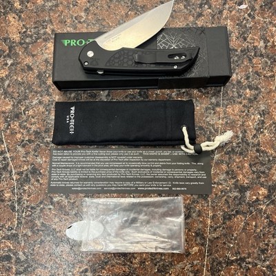 New Pro Tech Mordax CCKS 2025 Black Honeycomb DLC Coated S45VN Blade K72