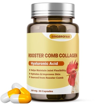 QIFEISHANKA Rooster Comb Collagen Hyaluronic Acid Joint Support 90 Capsules