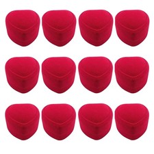 Markeny 12 Pack Velvet Ring Boxes for and Earring Jewelry Blue,Red