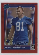 2021 Panini Donruss Rated Rookie Optic Holo Red Preview Ben Skowronek 12bz