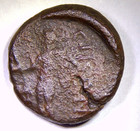 LYCAONIA ICONIUM AE15 Zeus & Perseus Medusa Ancient Greek Bronze Coin 4.21g Rare — photo 2
