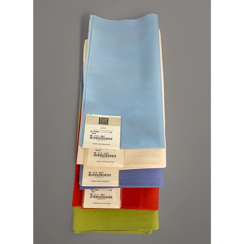 10 Moleskin Fabric Samples Fonthill Stark Assorted Colors orig. $67 yd. 25"w - Image 3 of 4