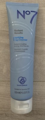 NEW No 7 Radiant Results Purifying Clay Cleanser Clay Vitamins 5 fl oz sealed